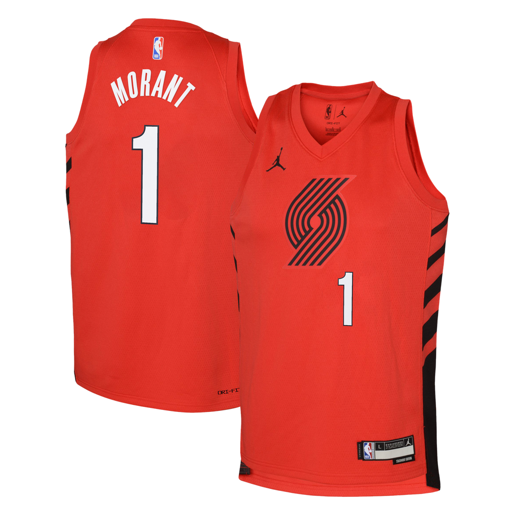 Portland Trail Blazers Jordan Brand Statement Edition Swingman Jersey - Red - Ja Morant - Youth