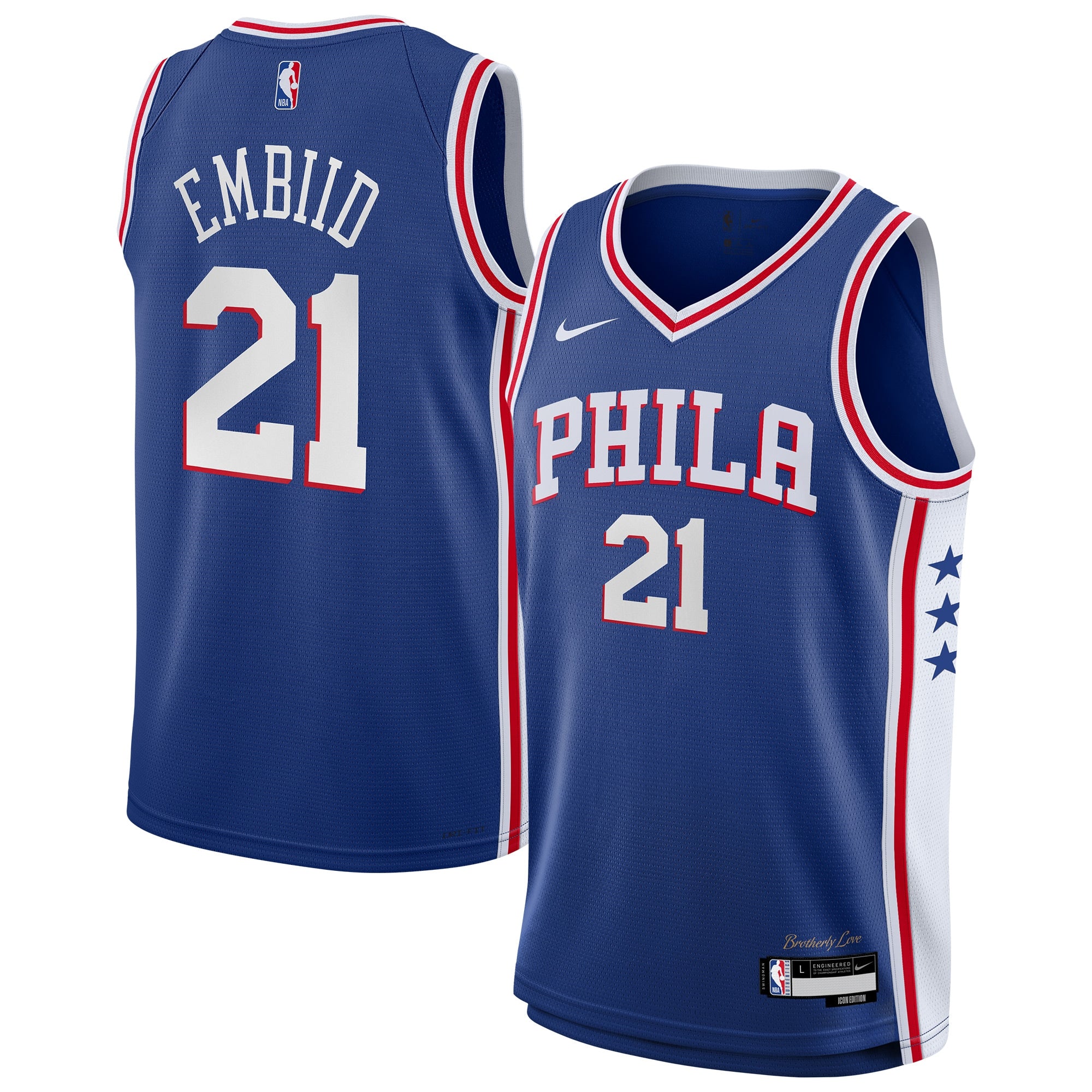 Philadelphia 76ers NBA Icon Swingman Jersey - Joel Embiid - Youth