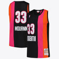 Miami Heat NBA Alonzo Mourning Hardwood Classics Road Jersey By Mitchell & Ness - Mens