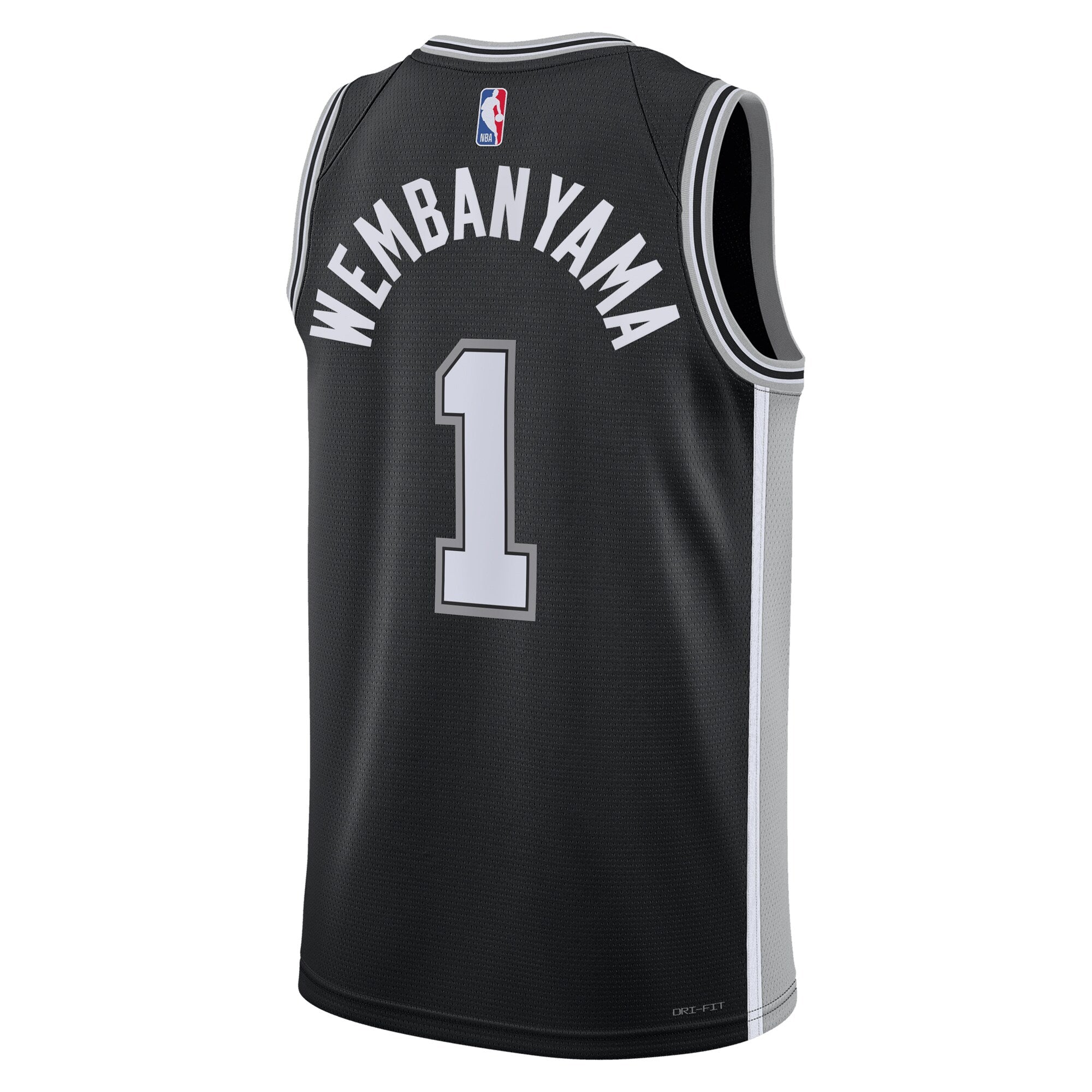 San Antonio Spurs Nike Icon Edition Swingman Jersey - Black - Victor Wembanyama - Unisex
