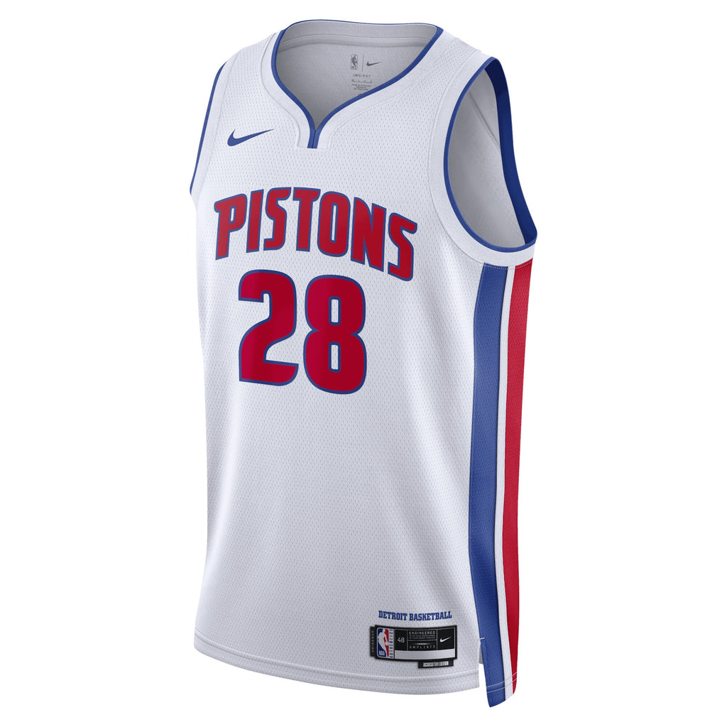 Detroit Pistons Nike Association Edition Swingman Jersey - White - Isaiah Stewart - Unisex