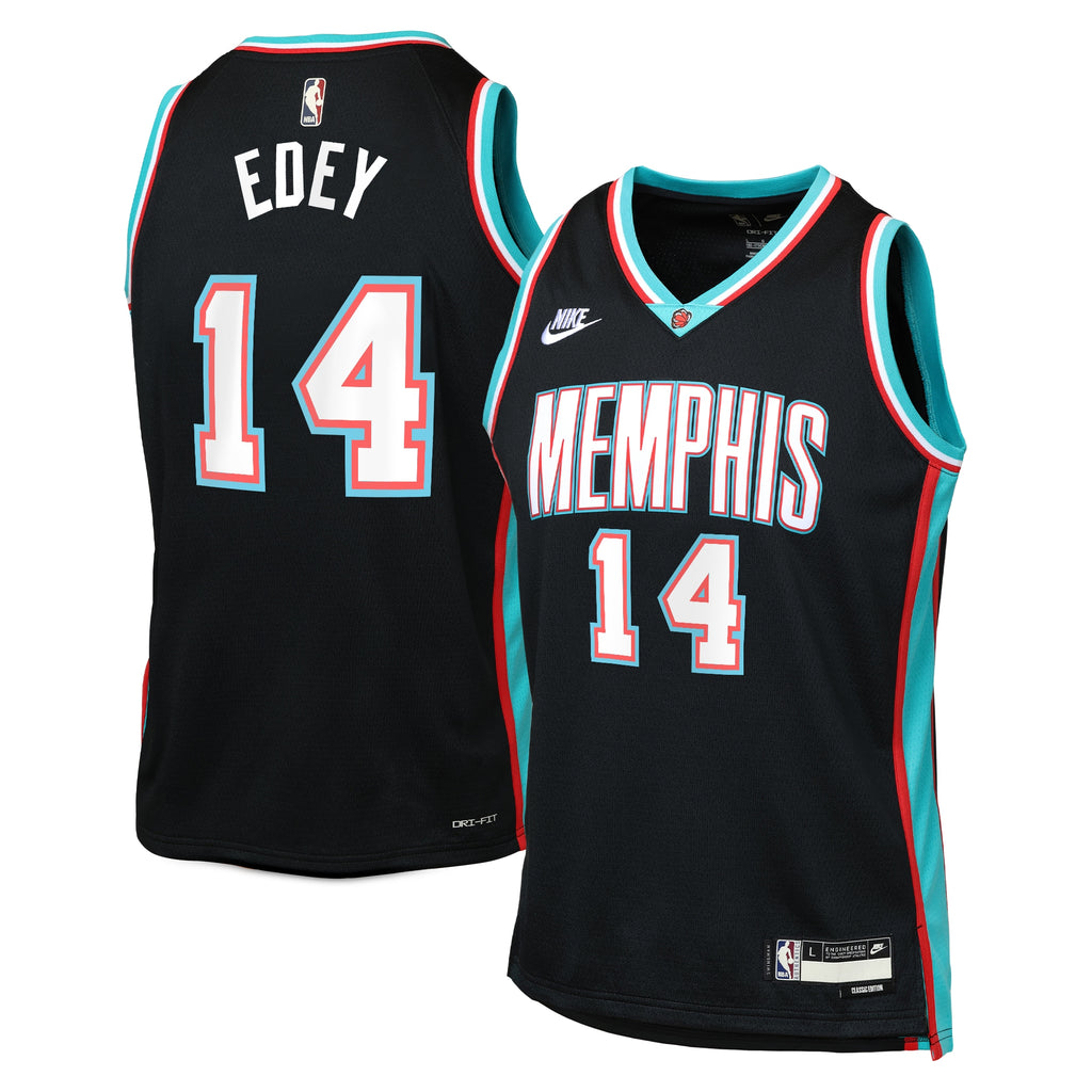 Memphis Grizzlies Nike Classic Edition Jersey - Black - Zach Edey - Youth