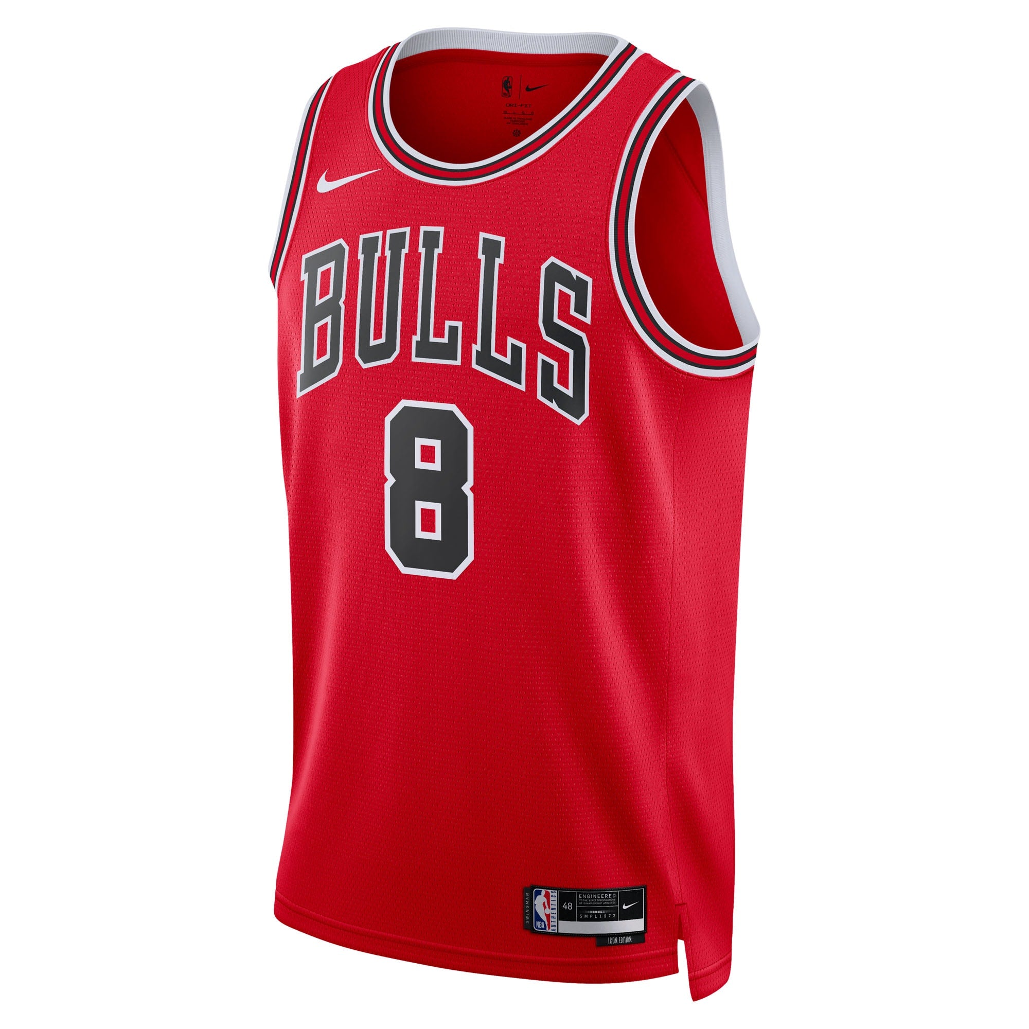 Chicago Bulls Nike Icon Edition Swingman Jersey - Red - Yuki Kawamura - Unisex