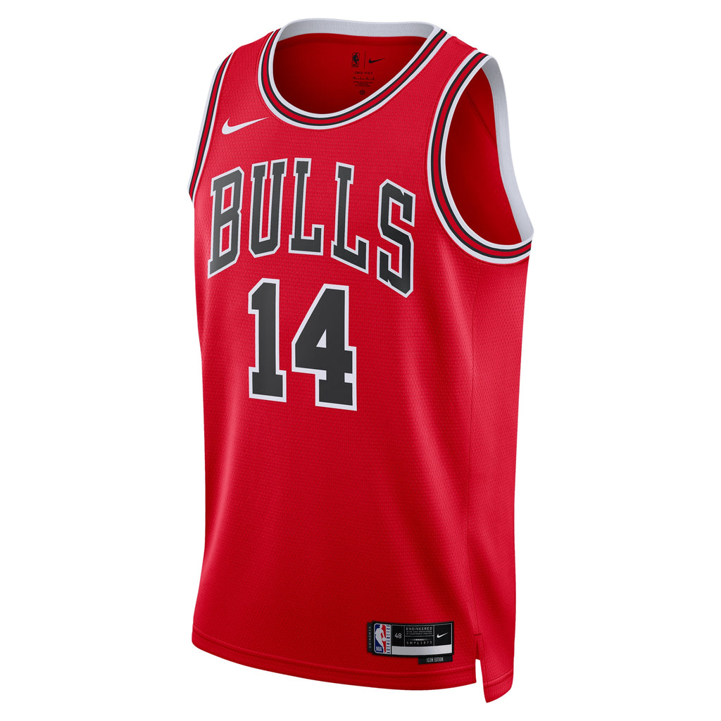 Chicago Bulls Nike Icon Swingman Jersey - Red - Matas Buzelis - Unisex