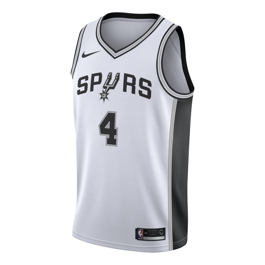 San Antonio Spurs Nike Association Edition Swingman Jersey – White - De'Aaron Fox - Youth