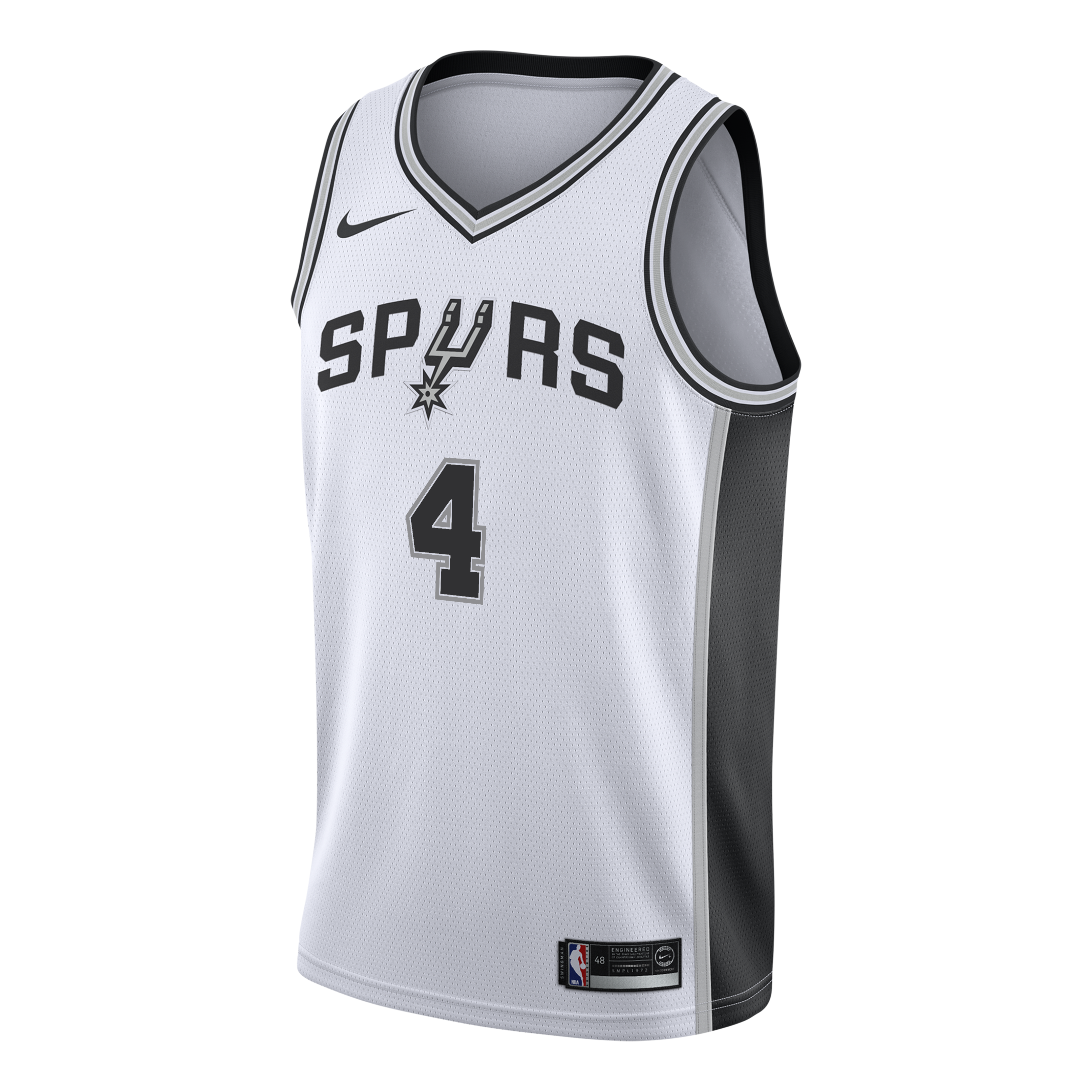 San Antonio Spurs Nike Association Edition Swingman Jersey – White - De'Aaron Fox - Youth