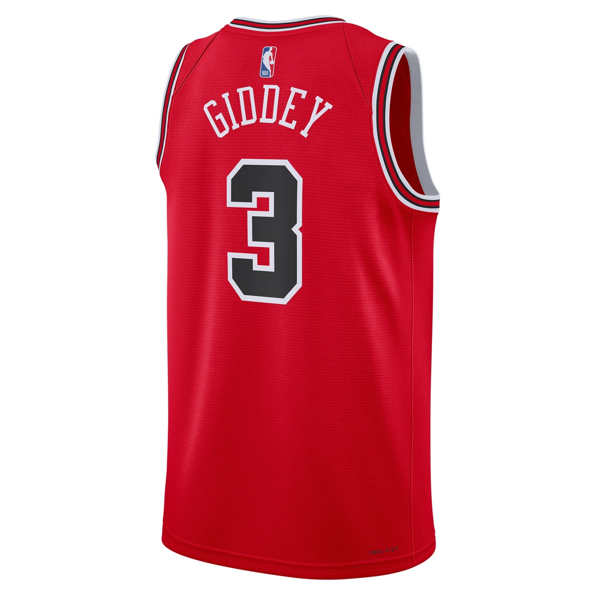 Chicago Bulls Nike Icon Swingman Jersey - Giddey 3 - Unisex
