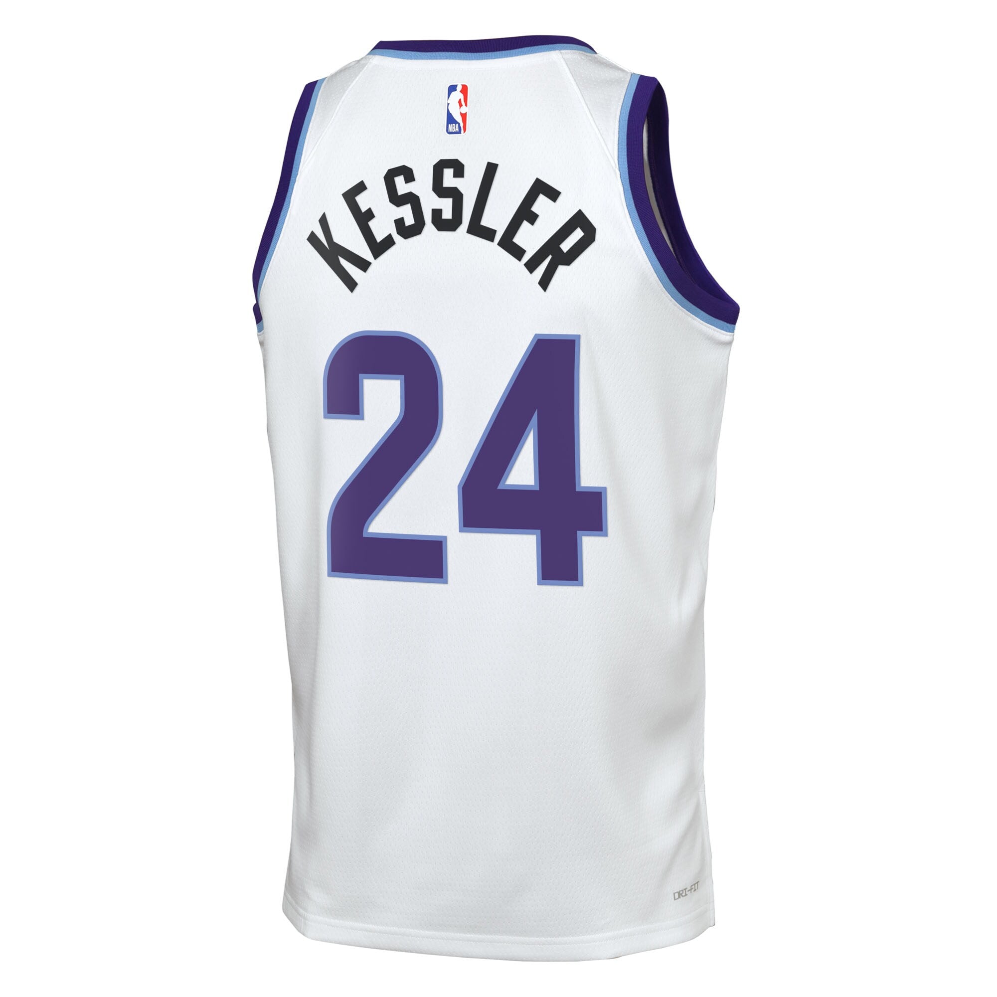 Utah Jazz Nike Replica Association Edition Swingman Jersey - White - Walker Kessler - Youth