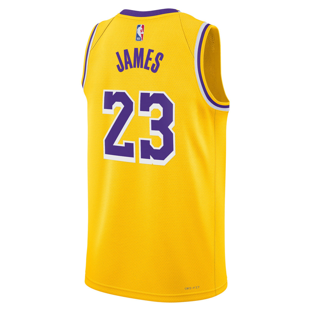 Los Angeles Lakers Nike Icon Swingman Jersey - James 23 - Mens