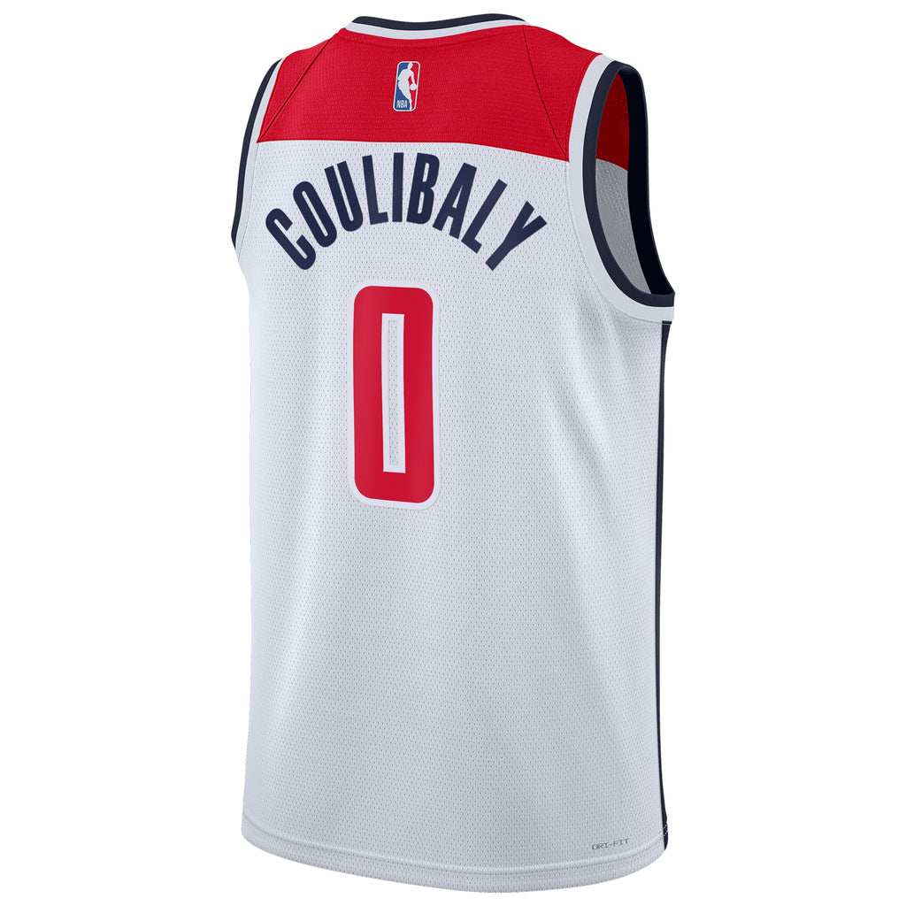 Washington Wizards Nike Association Edition Swingman Jersey - White - Bilal Coulibaly - Unisex