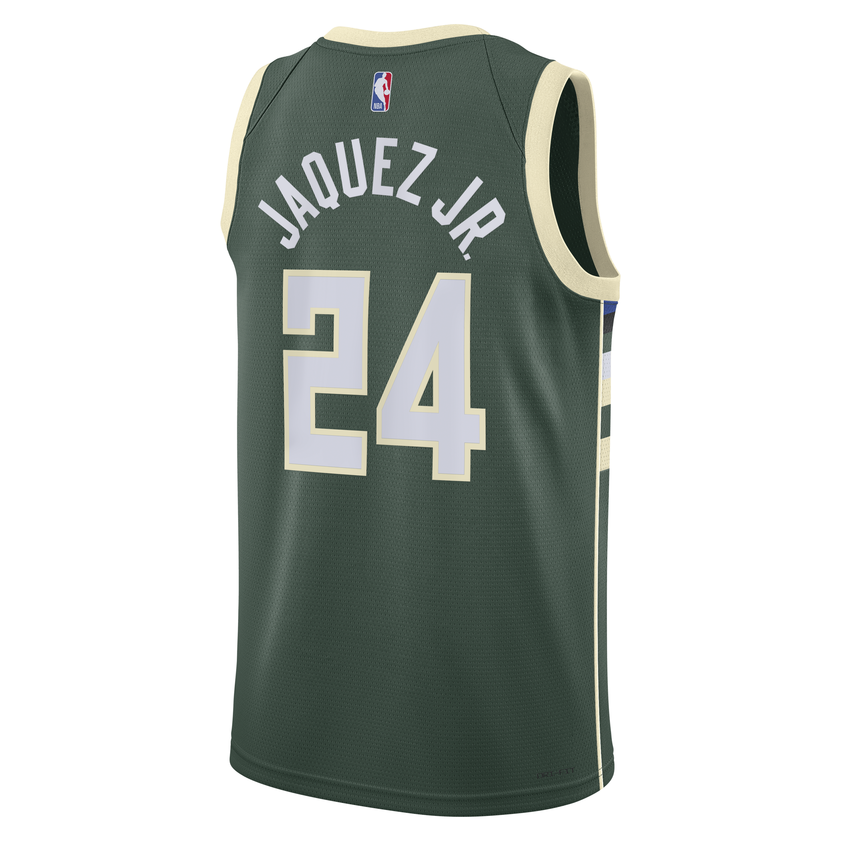 Milwaukee Bucks Nike Icon Edition Swingman Jersey - Hunter Green - Jaime Jaquez Jr. - Unisex