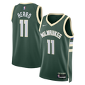 Milwaukee Bucks Nike Icon Edition Swingman Jersey - Hunter Green - Tyler Herro - Unisex