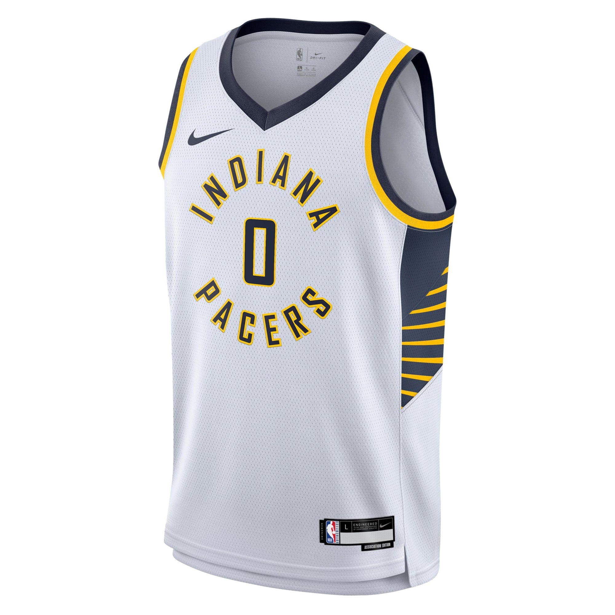 Indiana Pacers Nike Association Edition Swingman Jersey - White - Tyrese Haliburton - Youth