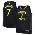 Golden State Warriors Jordan Brand Statement Edition Swingman Jersey - Black - Kristaps Porziņģis - Youth