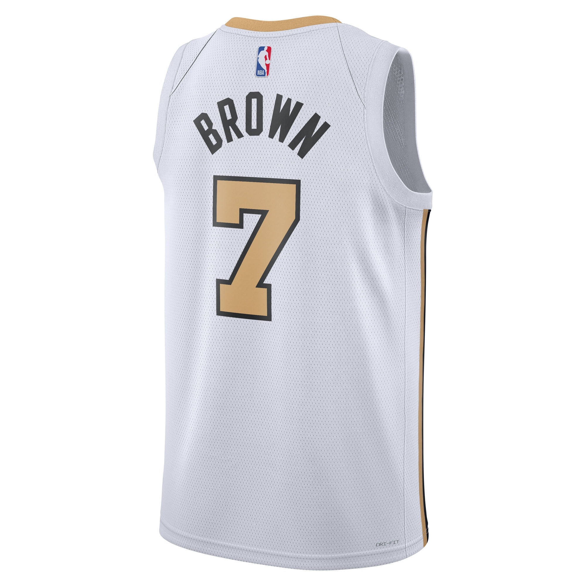 Boston Celtics Nike 2025/26 City Edition Swingman Jersey - White - Jaylen Brown - Unisex