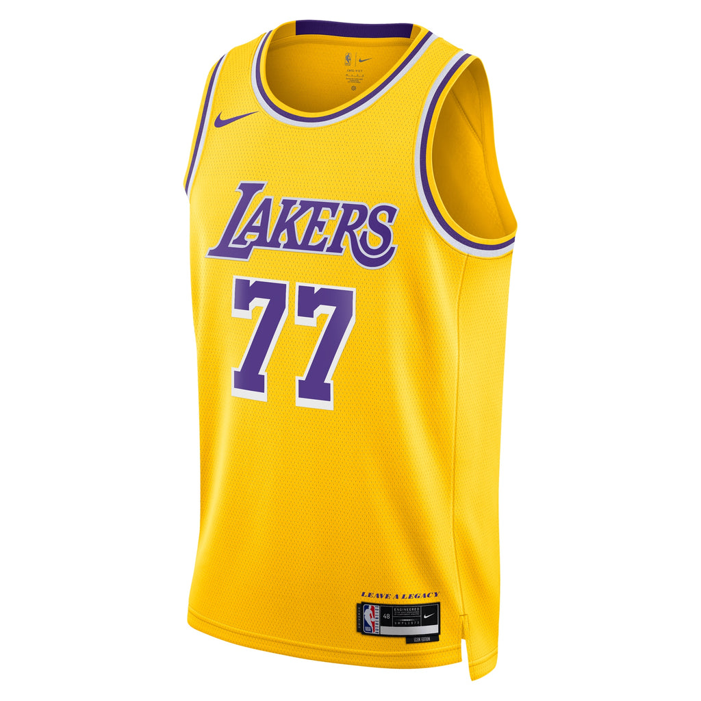 Los Angeles Lakers Nike Icon Edition Swingman Jersey - Gold - Luka Dončić - Unisex