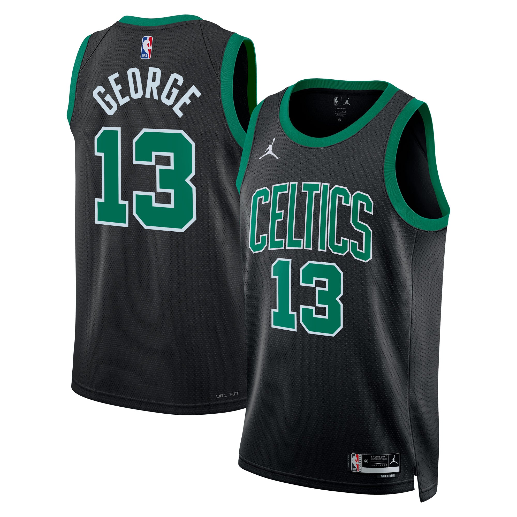 Boston Celtics Jordan Brand Statement Edition Swingman Jersey - Black - Paul George - Unisex