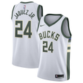 Milwaukee Bucks Nike Association Edition Swingman Jersey - White - Jaime Jaquez Jr. - Youth