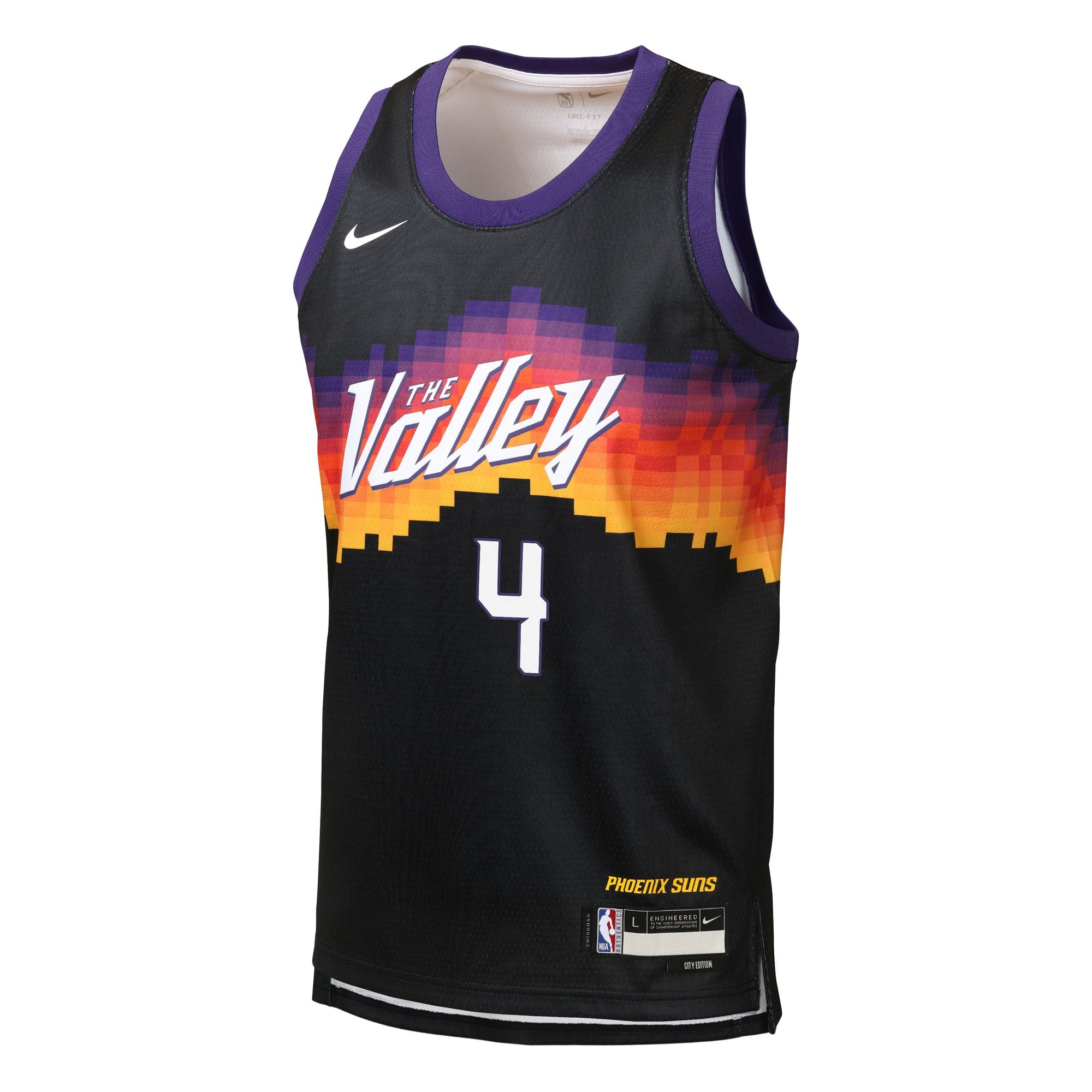 Phoenix Suns Nike 2025/26 City Edition Swingman Jersey - Black - Jalen Green - Youth