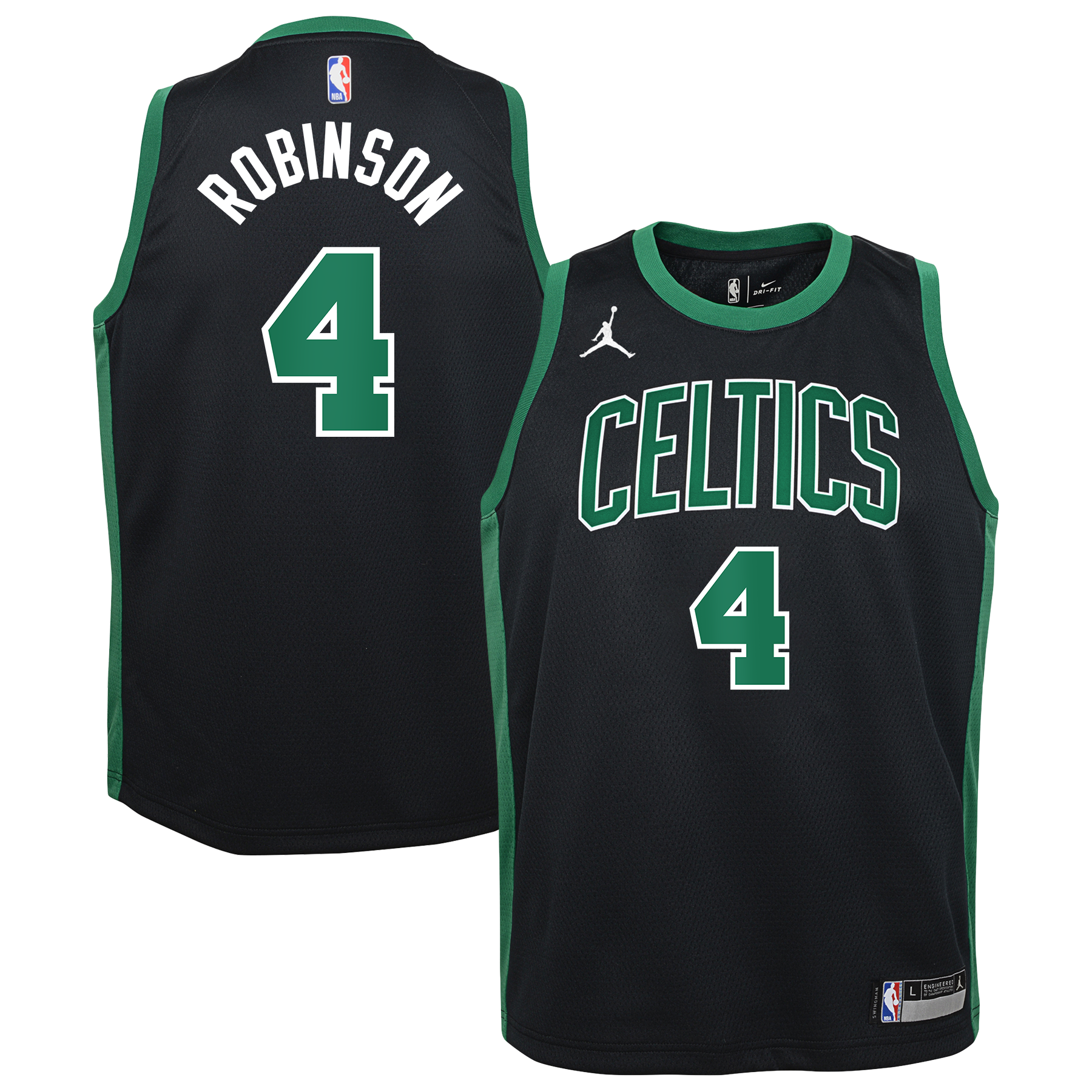 Boston Celtics Jordan Brand Statement Edition Swingman Jersey - Black - Mitchell Robinson - Youth