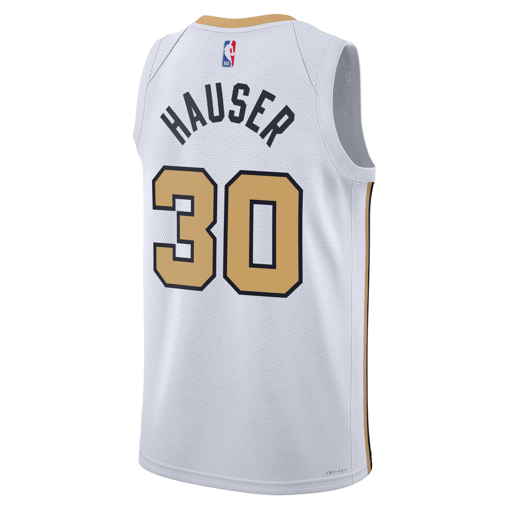Boston Celtics Nike 2025/26 City Edition Swingman Jersey - White - Sam Hauser - Unisex