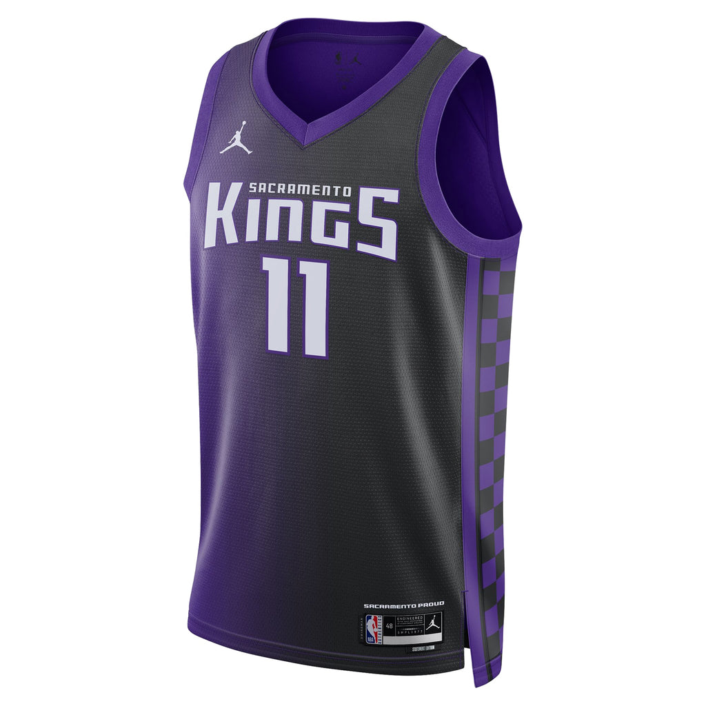 Sacramento Kings Jordan Brand Statement Edition Swingman Jersey - Purple - Domantas Sabonis - Unisex