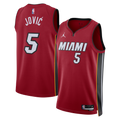 Miami Heat Jordan Brand Statement Edition Swingman Jersey - Red - Nikola Jović - Unisex