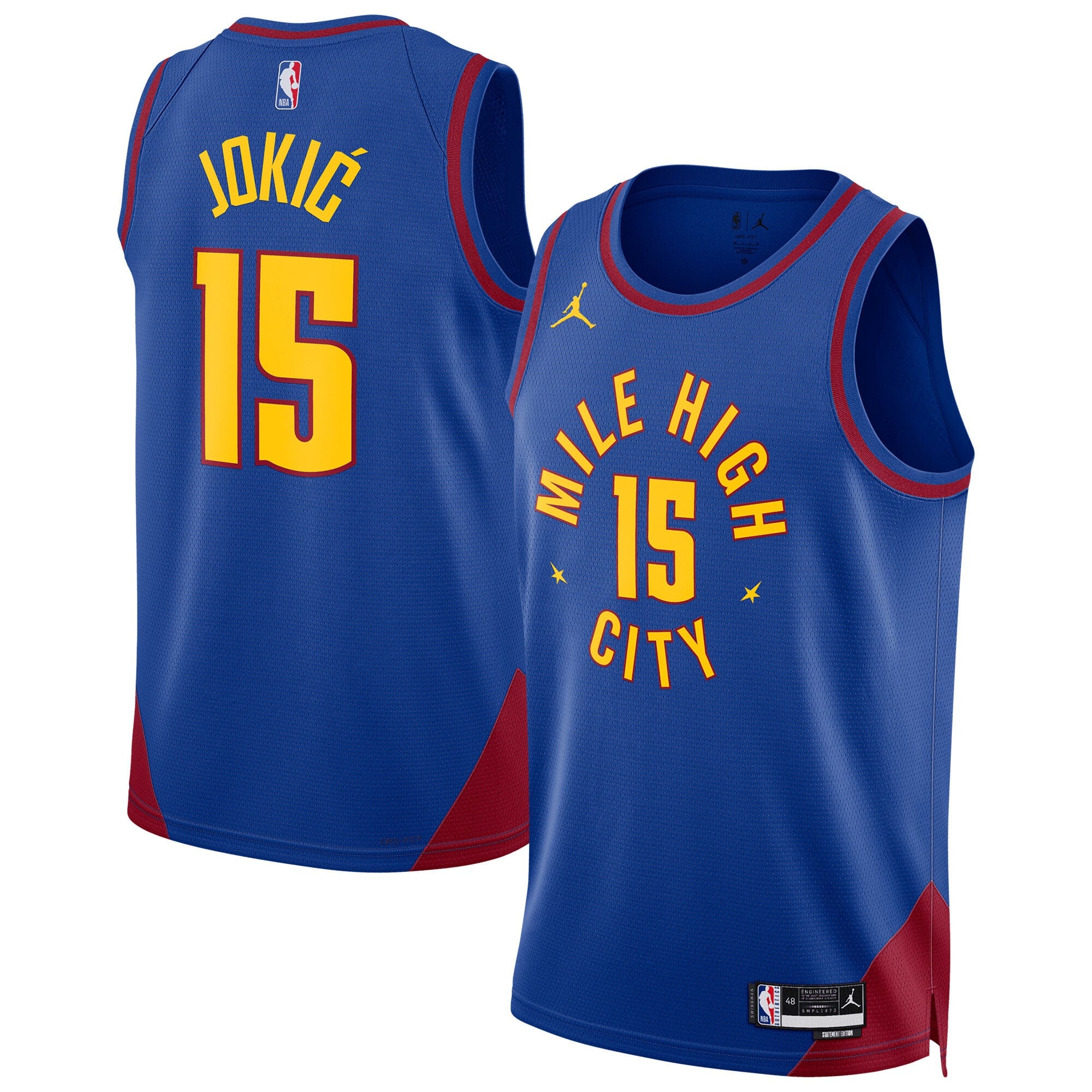 Denver Nuggets Jordan Brand Statement Swingman Jersey - Jokic - Unisex