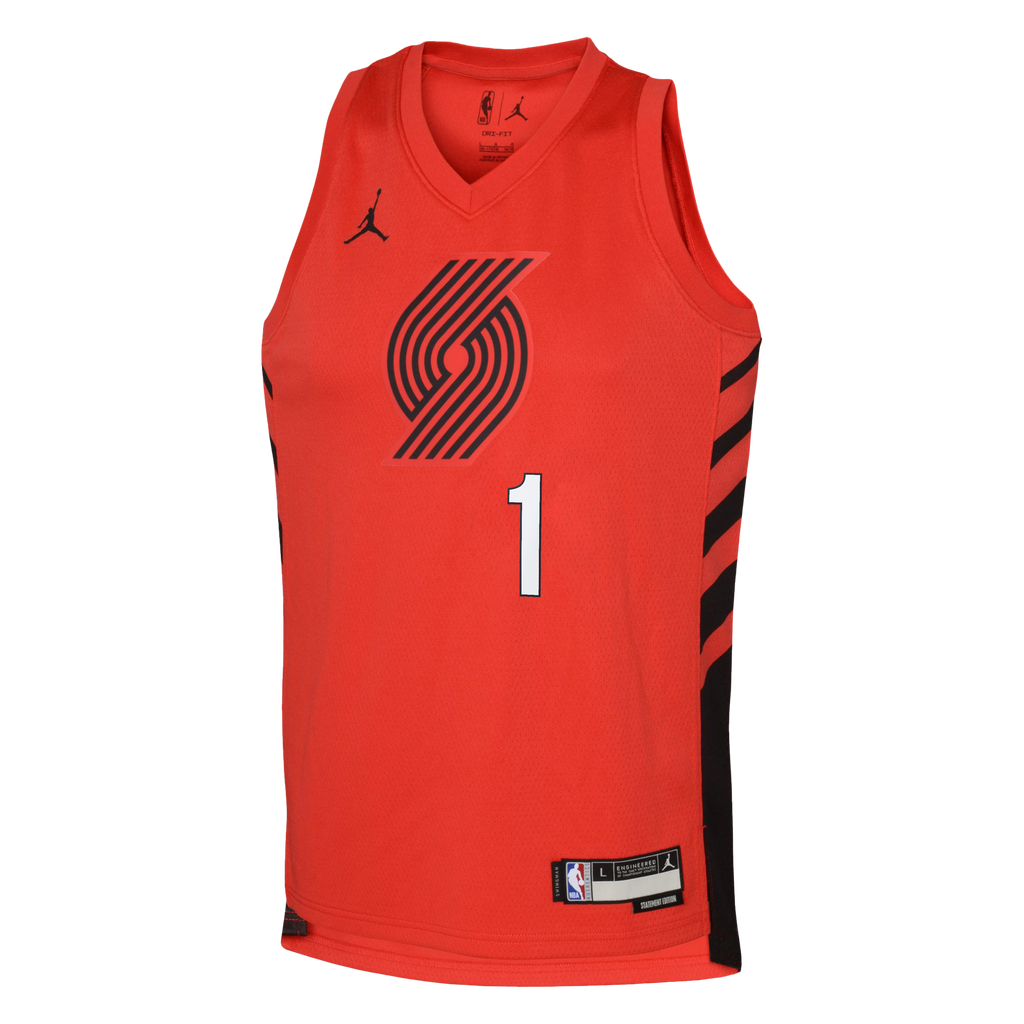 Portland Trail Blazers Jordan Brand Statement Edition Swingman Jersey - Red - Ja Morant - Youth