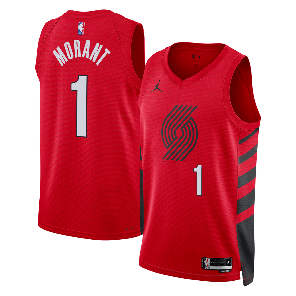 Portland Trail Blazers Jordan Brand Statement Edition Swingman Jersey - Red - Ja Morant - Unisex