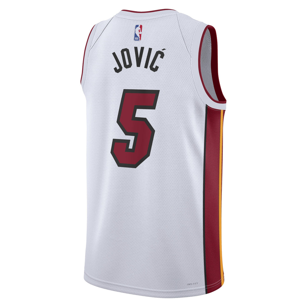 Miami Heat Nike Association Edition Swingman Jersey - White - Nikola Jović - Unisex