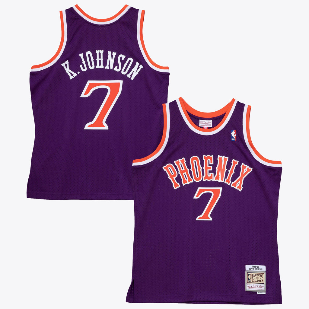 Phoenix Suns Mitchell & Ness Kevin Johnson 1989 Dark Authentic Jersey - Purple