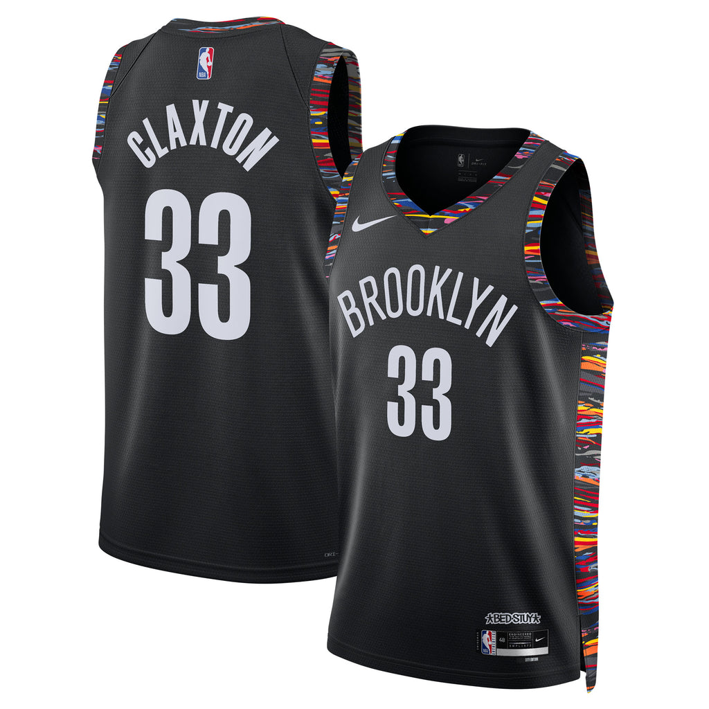 Brooklyn Nets Nike 2025/26 City Edition Swingman Jersey - Black - Nic Claxton - Unisex