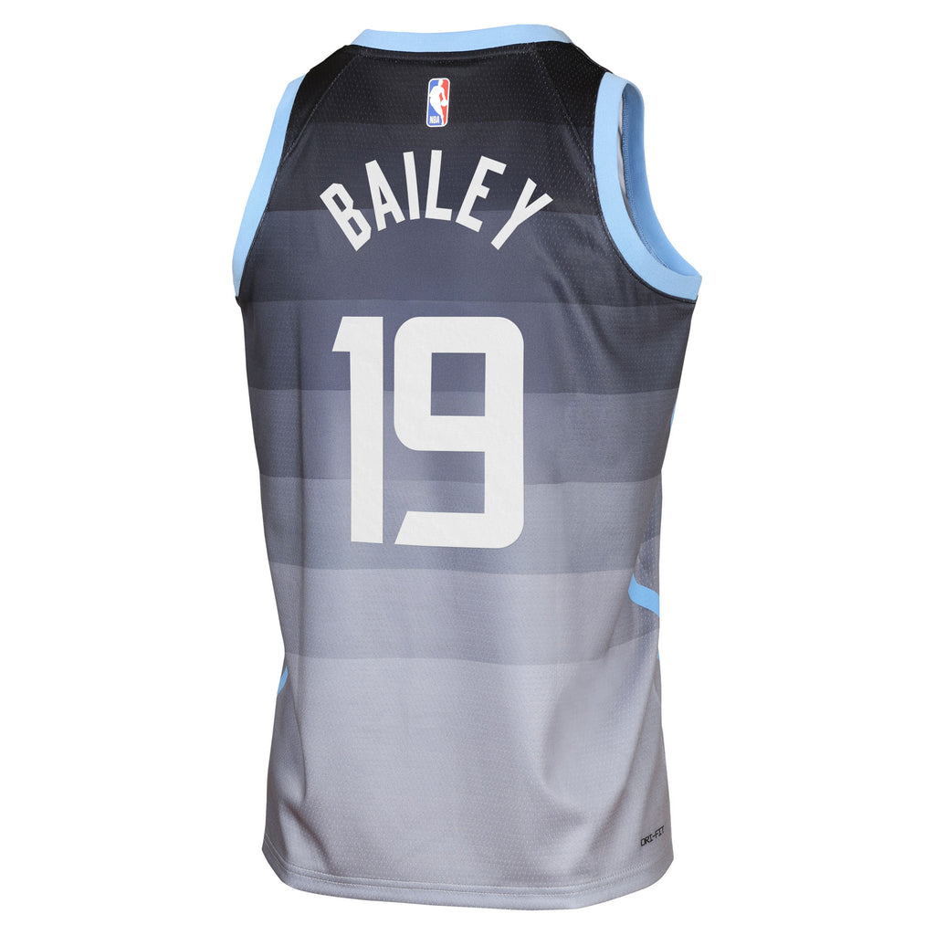 Utah Jazz Nike 2025/26 City Edition Swingman Jersey - Gray - Ace Bailey - Youth