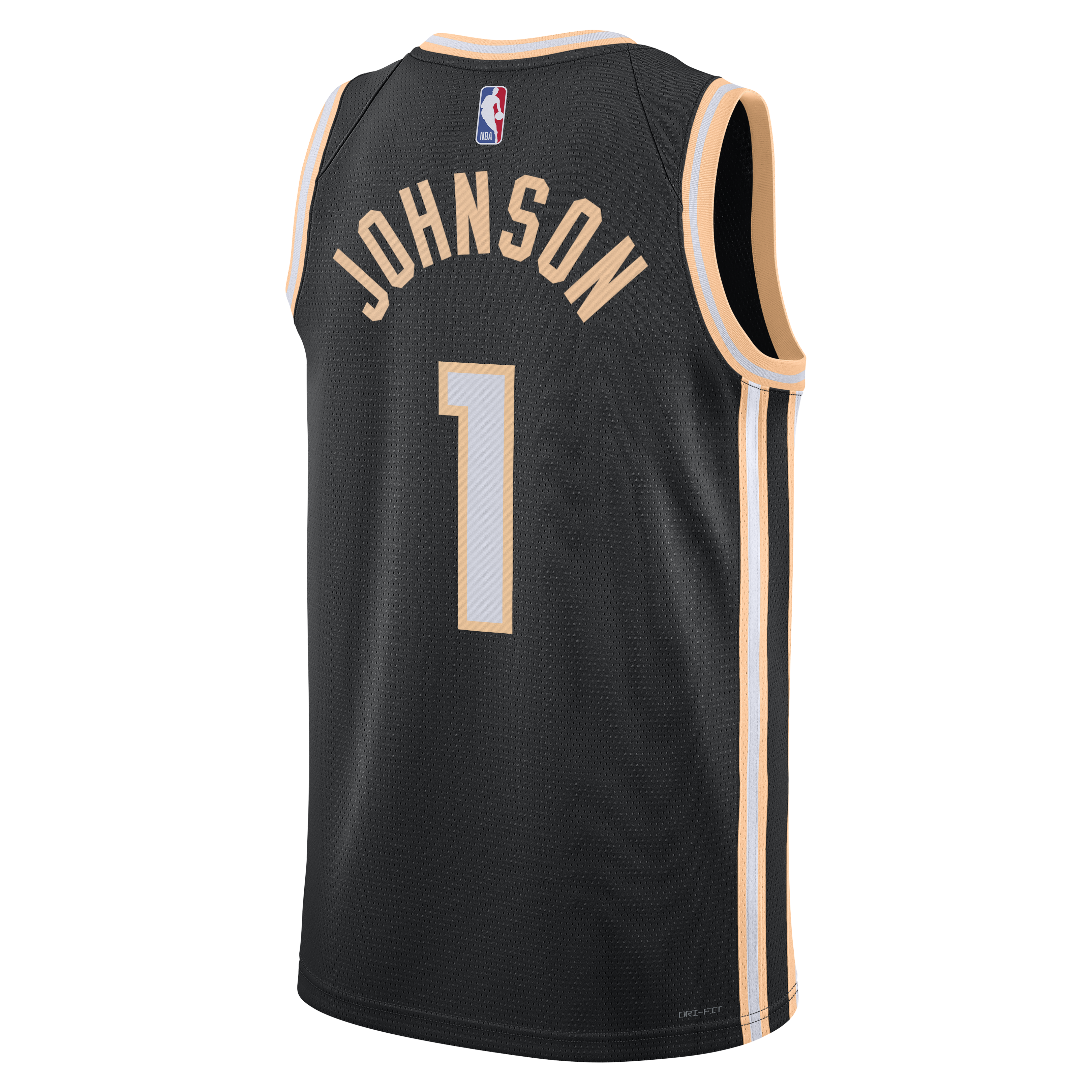 Nike Atlanta Hawks 2025/26 Nike City Edition Swingman Jersey - Black - Jalen Johnson - Unisex