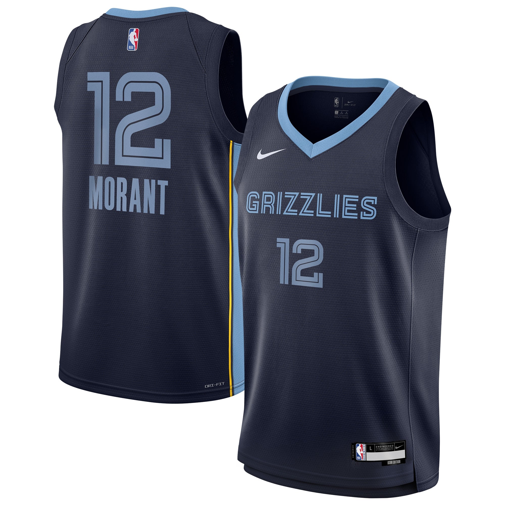 Memphis Grizzlies NBA Youth Icon Swingman Jersey NE - Ja Morant