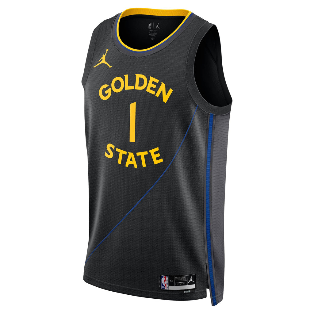 Golden State Warriors Jordan Brand 2024/25 Statement Edition Swingman Jersey - Black - Jonathan Kuminga - Unisex