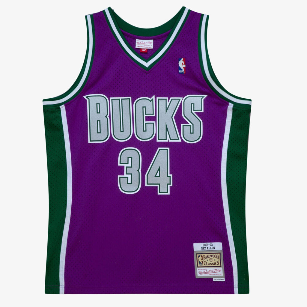 Milwaukee Bucks Mitchell & Ness Swingman Jersey Ray Allen 2001-02