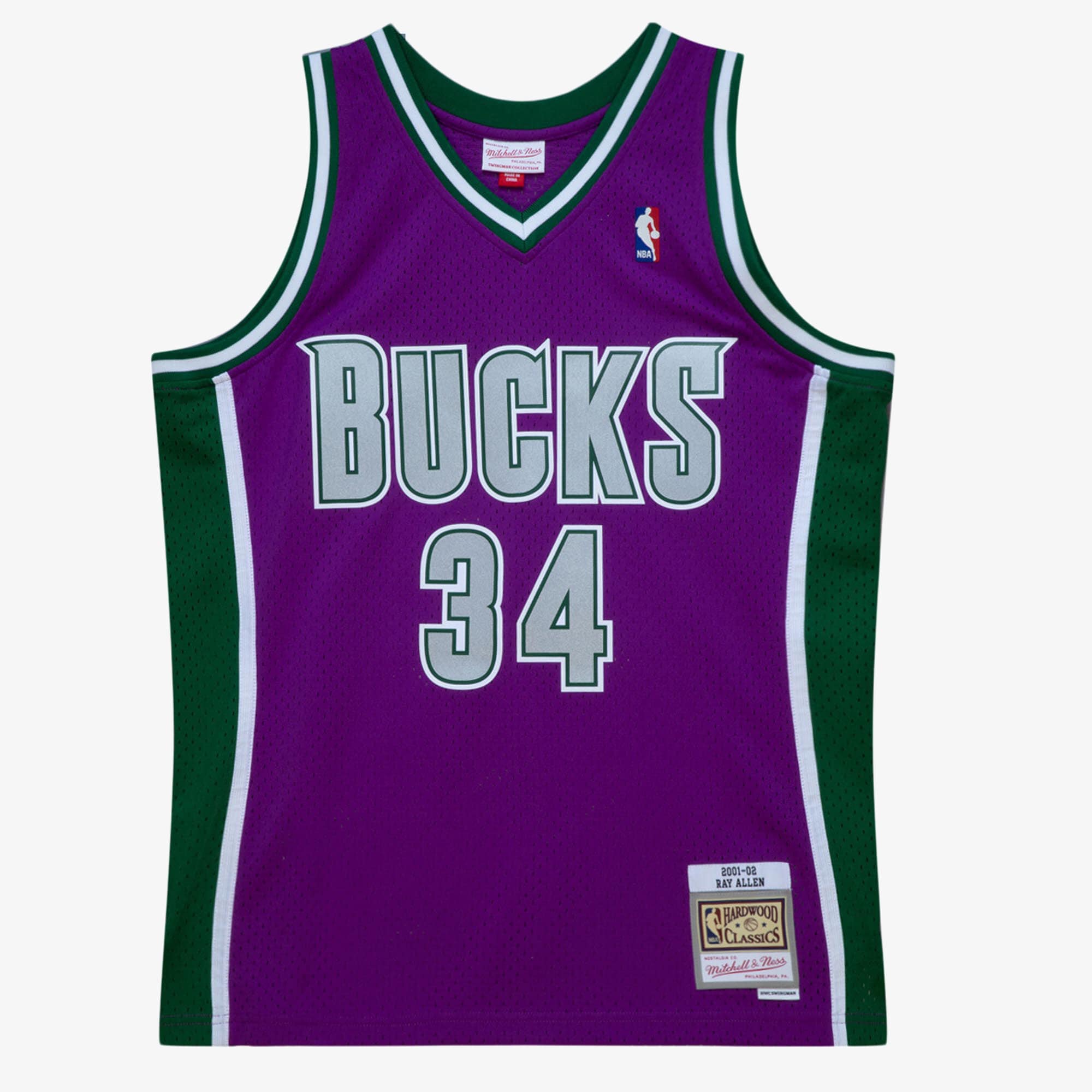 Milwaukee Bucks Mitchell & Ness Swingman Jersey Ray Allen 2001-02