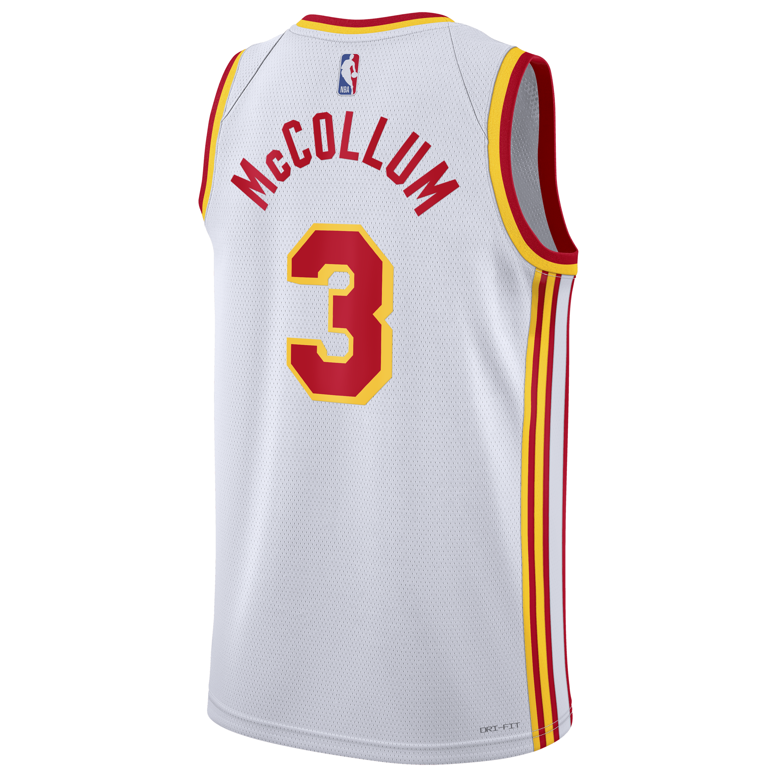 Atlanta Hawks Nike Association Edition Swingman Jersey - White - CJ McCollum - Unisex