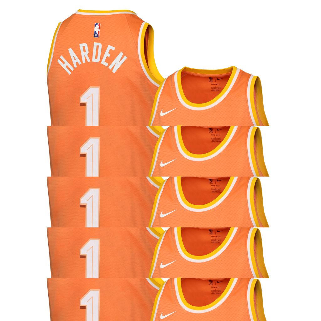 Nike Cleveland Cavaliers 2025/26 City Edition Swingman Jersey - Orange - James Harden - Youth