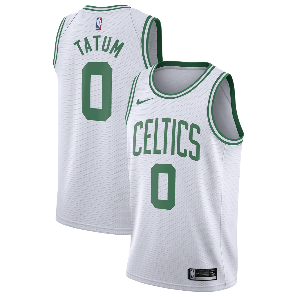 Boston Celtics Nike Association Edition Swingman Jersey - White - Jayson Tatum - Youth
