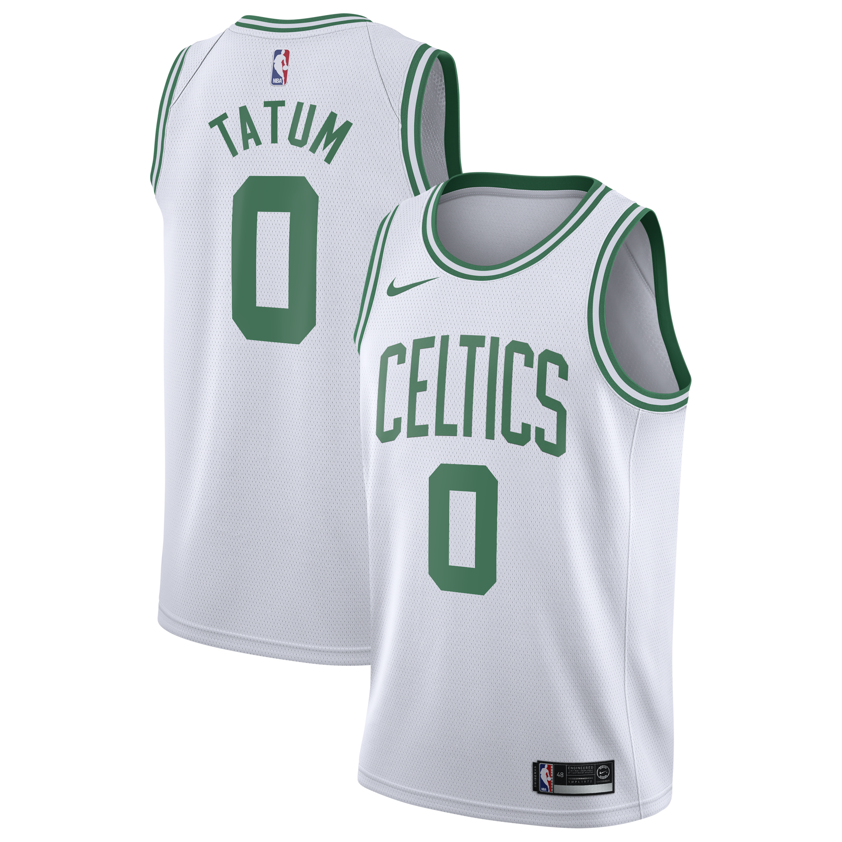 Boston Celtics Nike Association Edition Swingman Jersey - White - Jayson Tatum - Youth