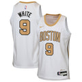Boston Celtics Nike 2025/26 City Edition Swingman Jersey - White - Derrick White - Youth