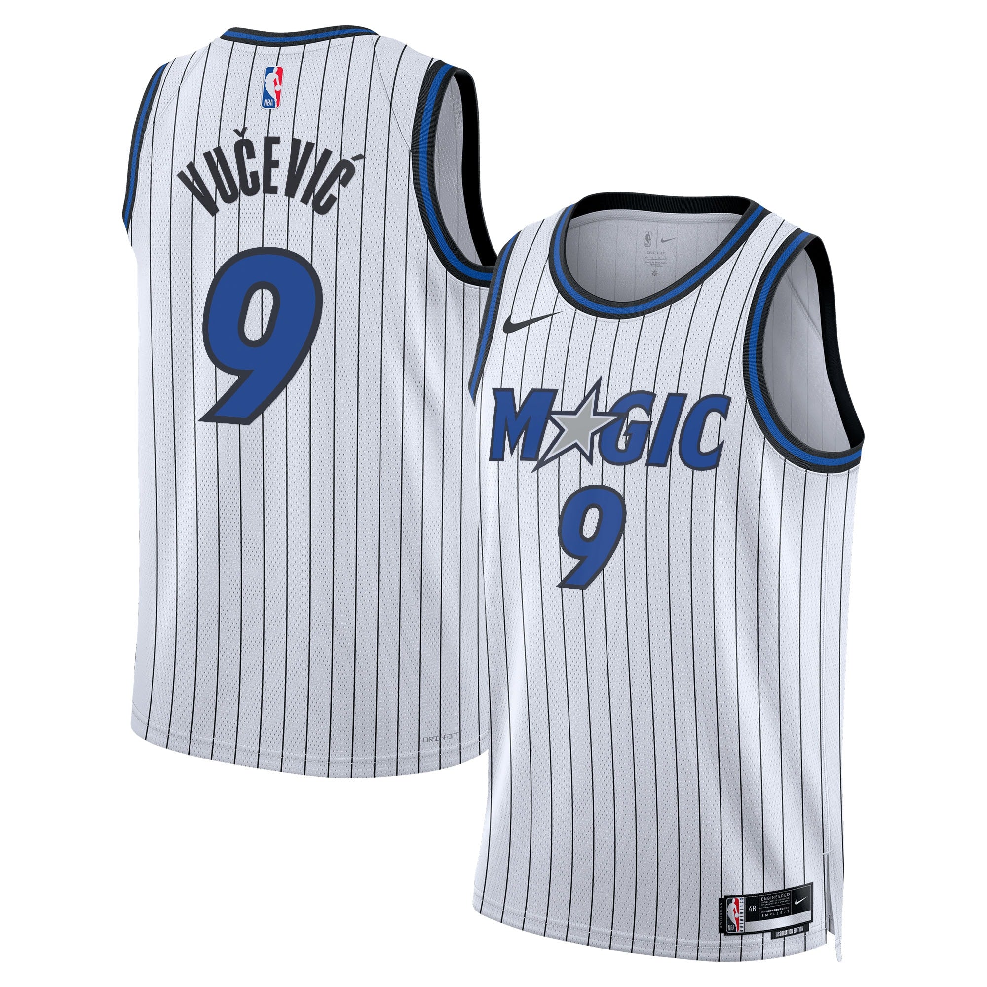 Orlando Magic Nike Replica Association Edition Edition Swingman Jersey - White - Nikola Vučević - Unisex