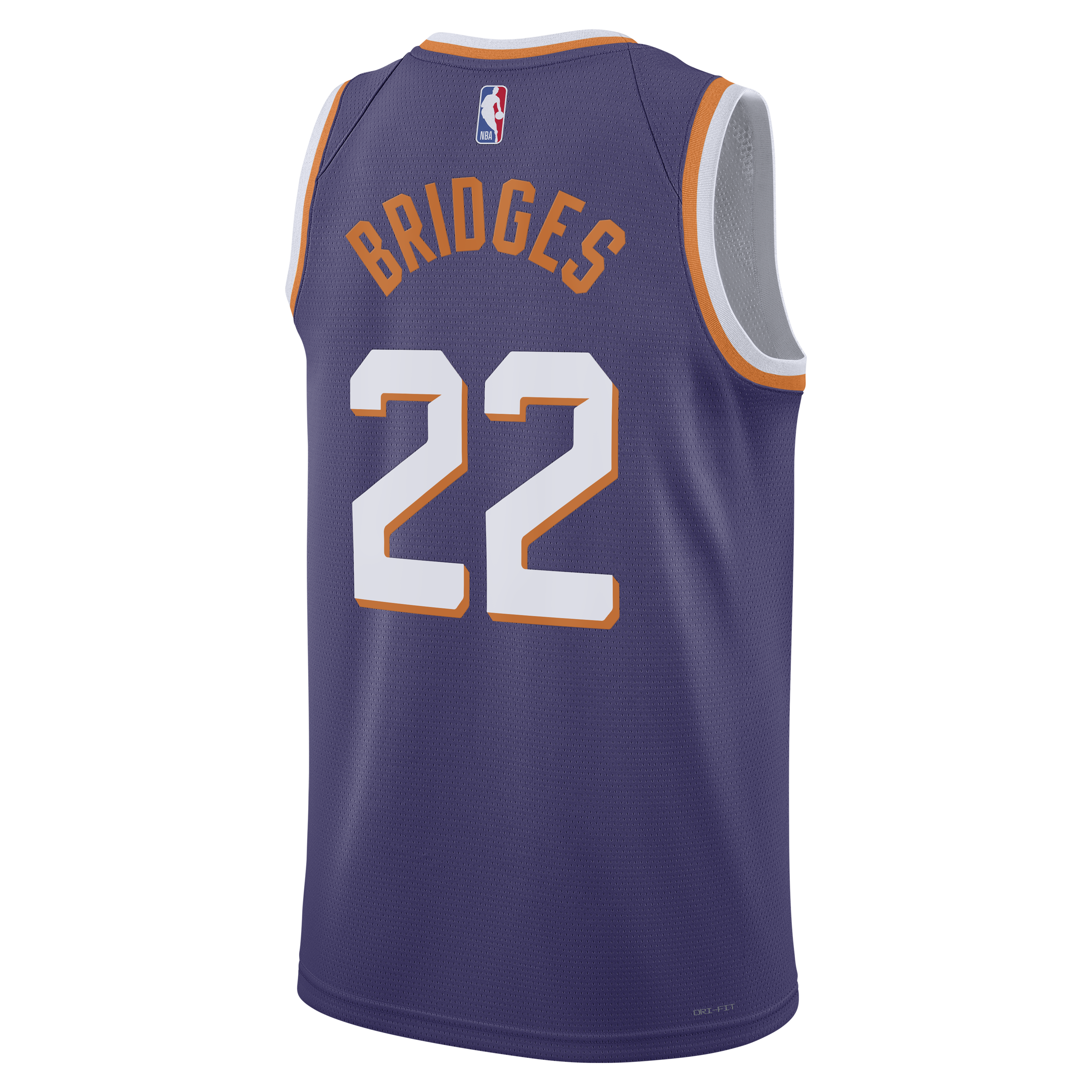 Phoenix Suns Nike Icon Edition Swingman Jersey - Purple - Miles Bridges - Unisex