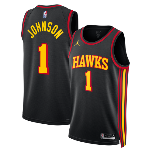 Atlanta Hawks Jordan Brand Statement Edition Swingman Jersey - Black - Jalen Johnson - Unisex
