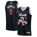 Toronto Raptors Nike 2025/26 City Edition Swingman Jersey - Black - RJ Barrett - Youth
