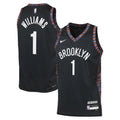 Brooklyn Nets Nike 2025/26 City Edition Swingman Jersey - Black - Ziaire Williams - Youth