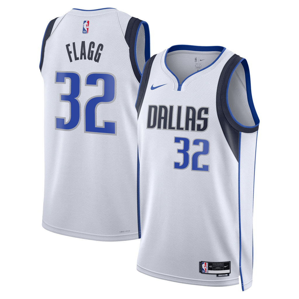 Dallas Mavericks Nike Association Edition Swingman Jersey NBA 2025 First Round Draft Pick - White - Cooper Flagg - Unisex